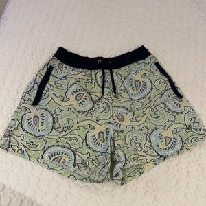 Carolina Herrera men small swim trunks paisley print mesh pockets drawstring